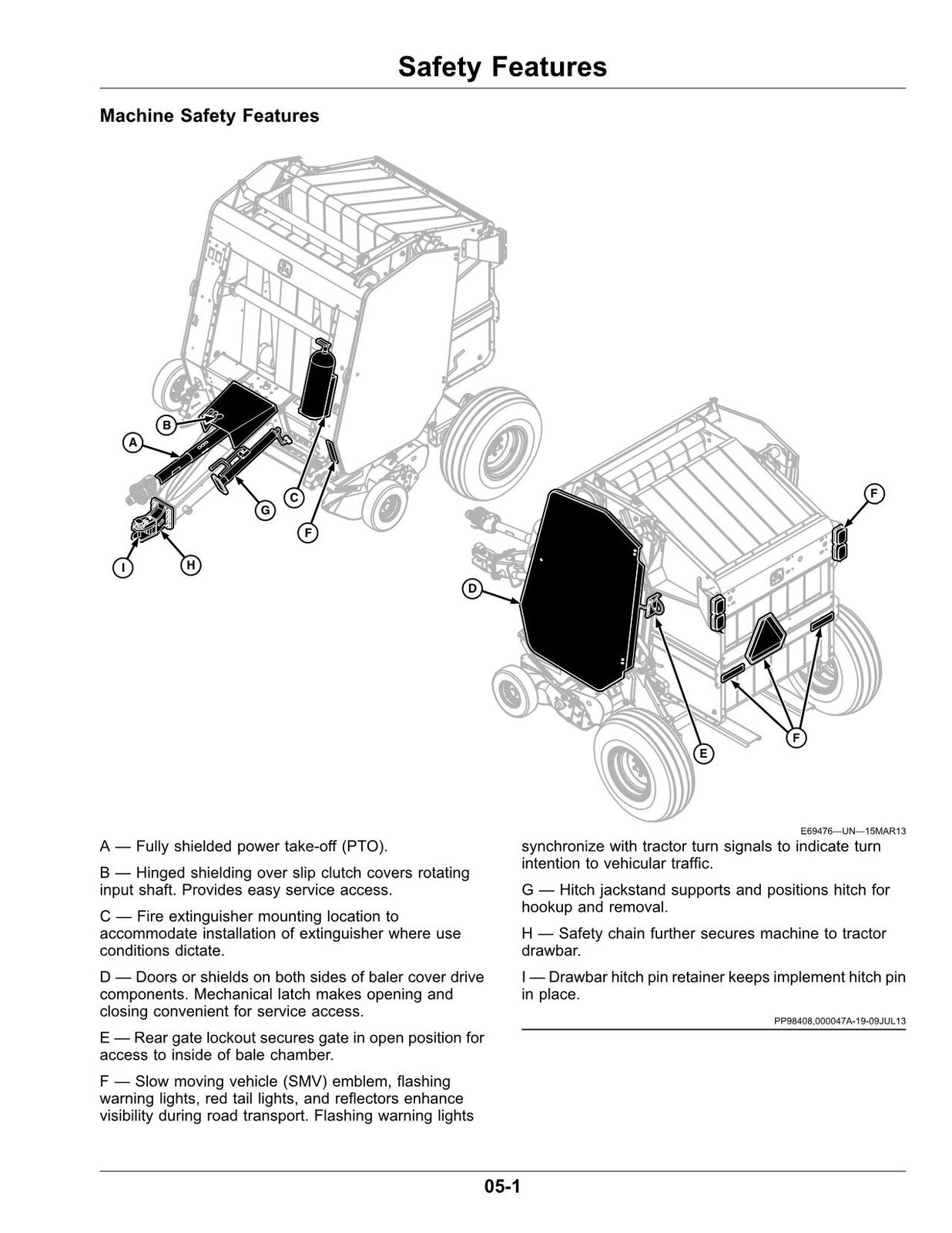 JOHN DEERE 440E BALER OPERATORS MANUAL #1