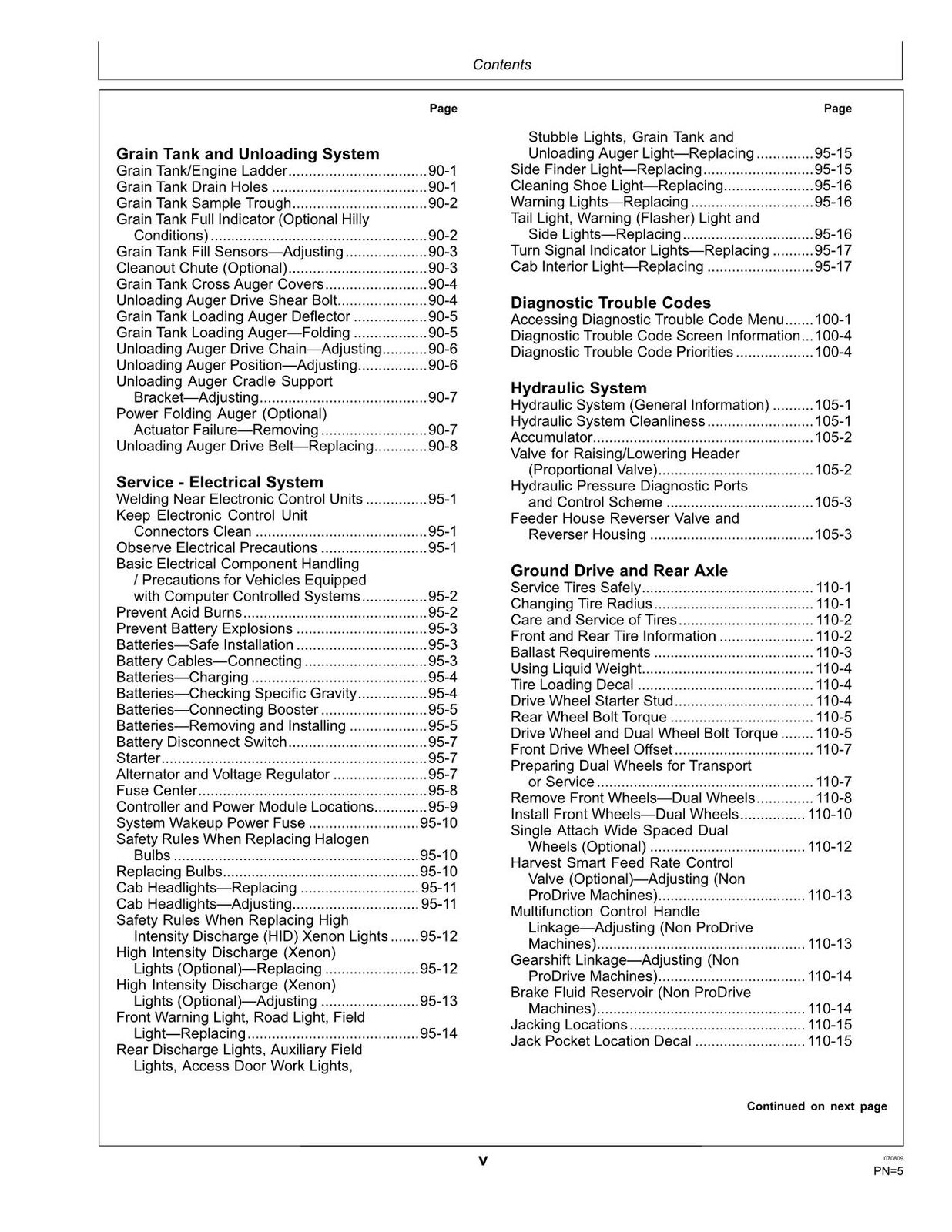 JOHN DEERE 9870 STS COMBINE OPERATORS MANUAL #3 – PROFMANUAL