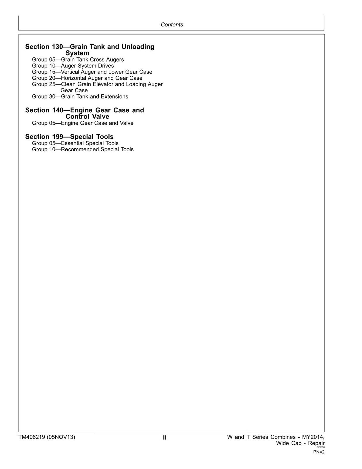 JOHN DEERE W540 W550 W650 W660 T550 T560 T660 COMBINE REPAIR SERVICE MANUAL