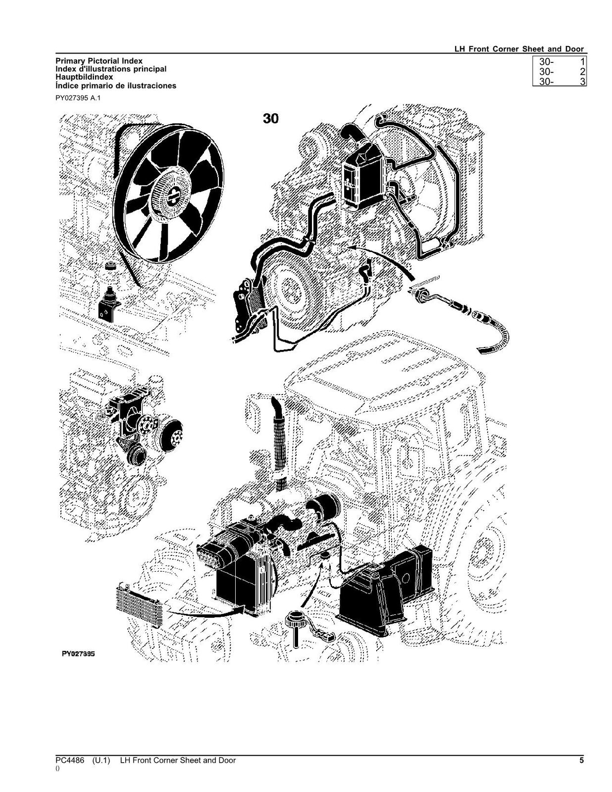 JOHN DEERE 7330 TRACTOR PARTS CATALOG MANUAL #1