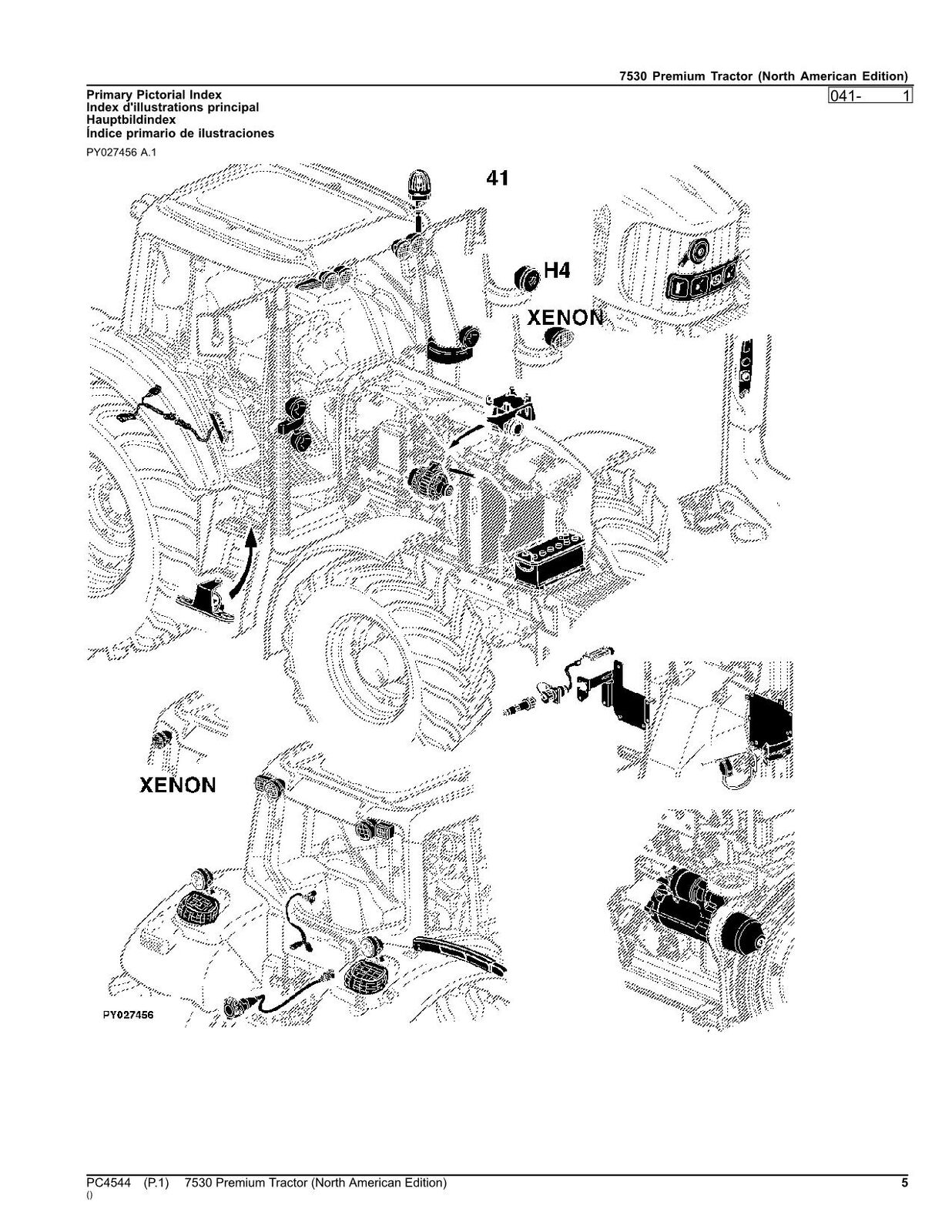 JOHN DEERE 7530 PREMIUM TRACTOR PARTS CATALOG MANUAL #2