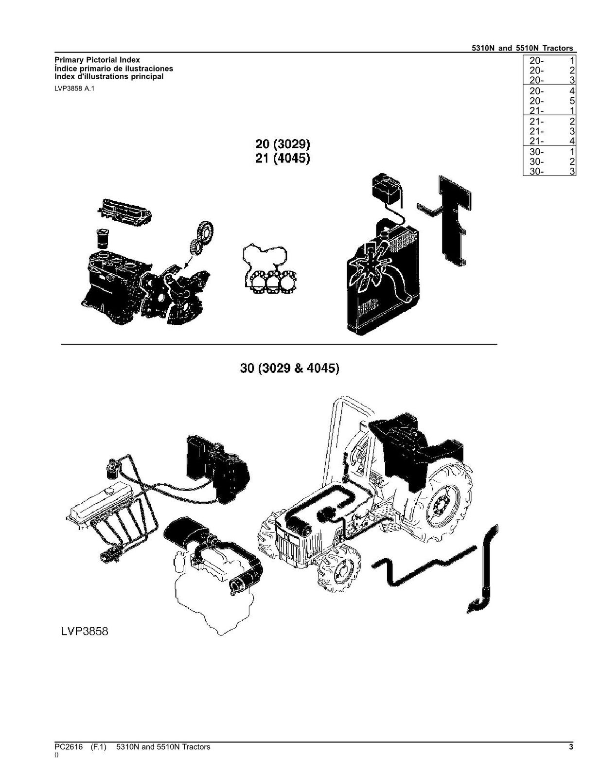 JOHN DEERE 5310N  5510N TRACTOR PARTS CATALOG MANUAL