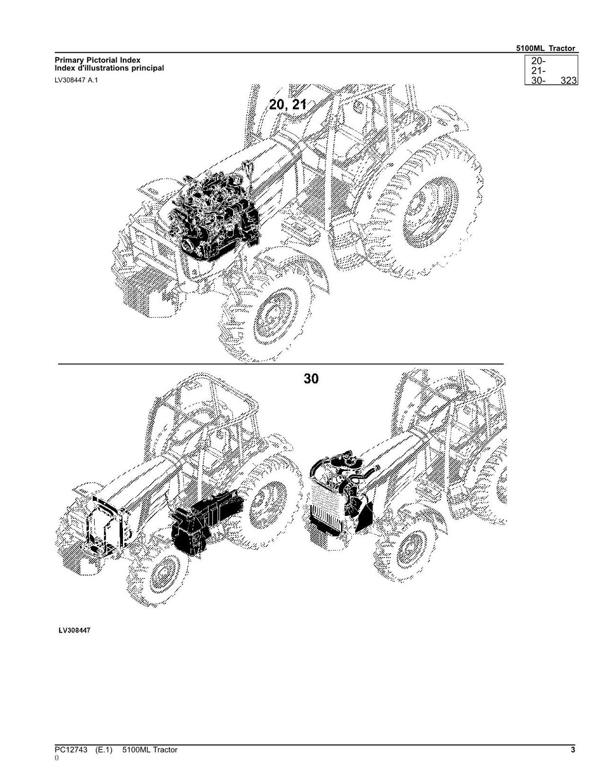 MANUEL DU CATALOGUE DES PIÈCES DU TRACTEUR JOHN DEERE 5100ML #1 