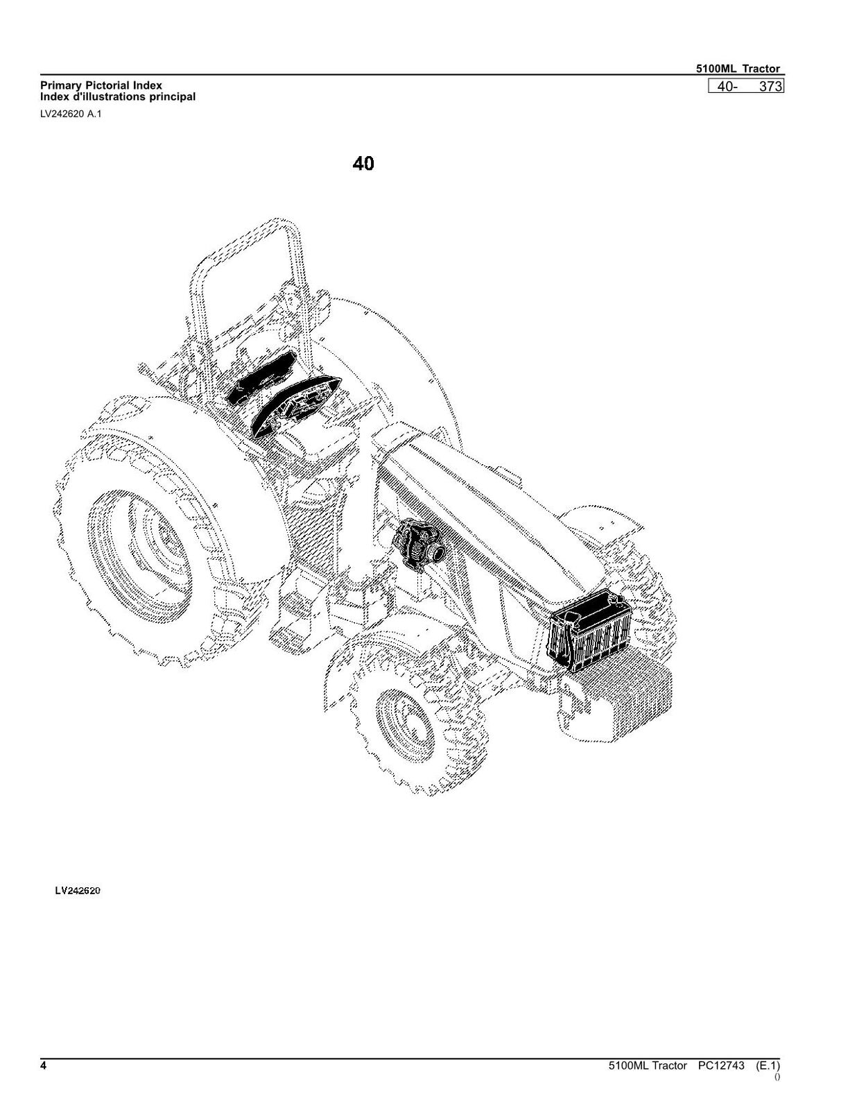 JOHN DEERE 5100ML TRAKTOR ERSATZTEILKATALOGHANDBUCH #1 