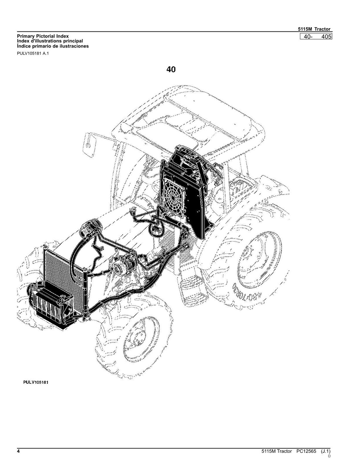 MANUEL DU CATALOGUE DES PIÈCES DU TRACTEUR JOHN DEERE 5115M #2 