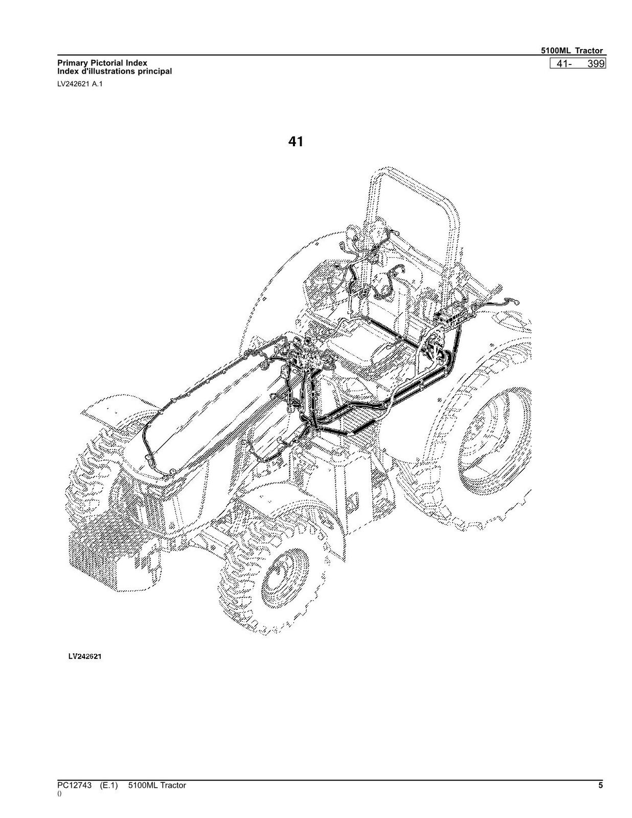 JOHN DEERE 5100ML TRACTOR PARTS CATALOG MANUAL #1