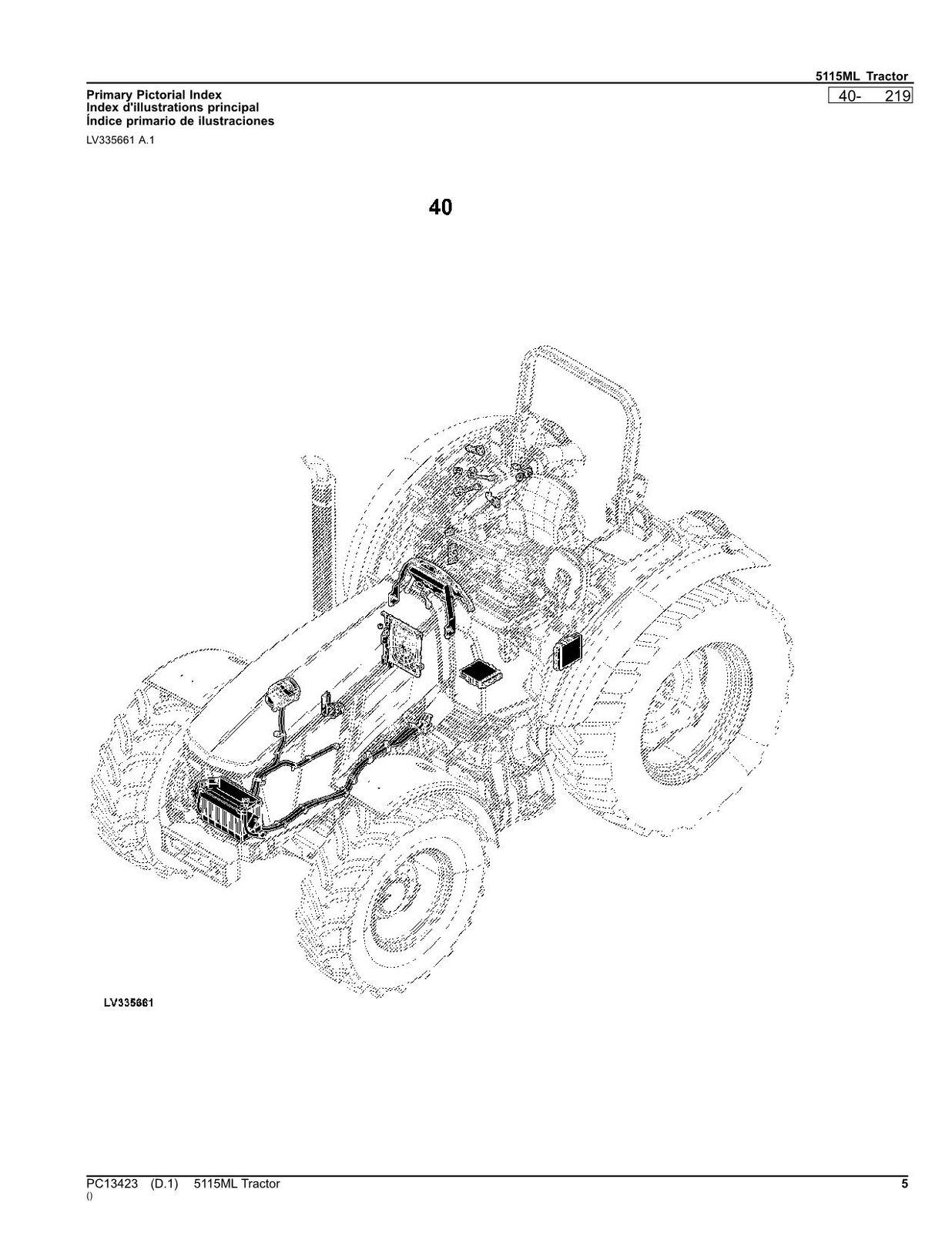 MANUEL DU CATALOGUE DES PIÈCES DU TRACTEUR JOHN DEERE 5115ML #4 