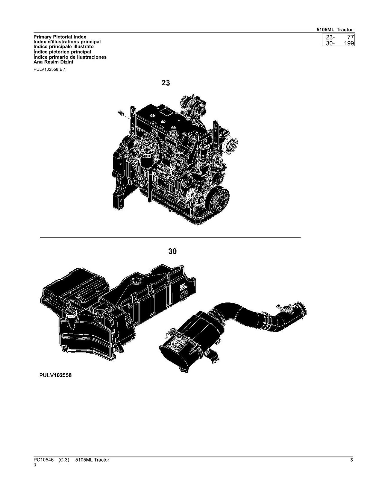 JOHN DEERE 5105ML TRAKTOR ERSATZTEILKATALOGHANDBUCH 