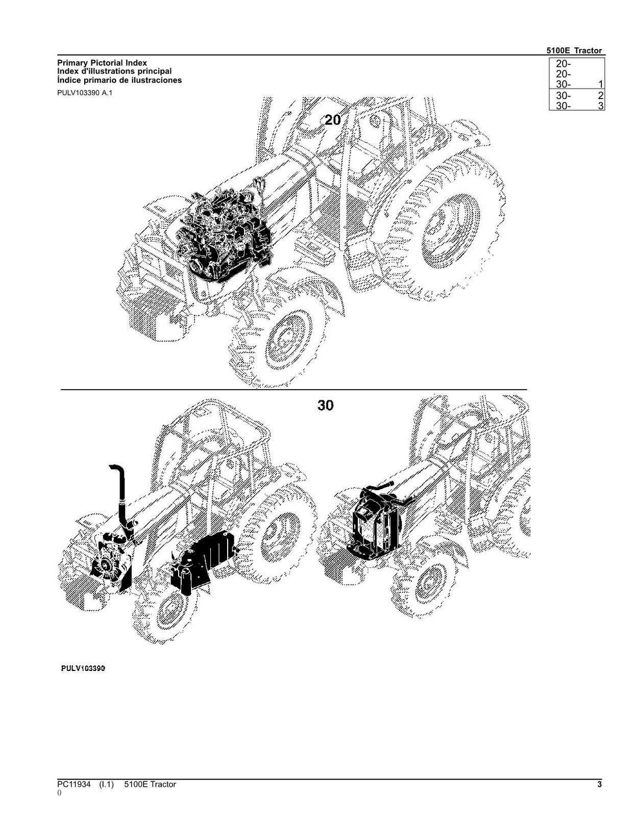 JOHN DEERE 5100E TRAKTOR ERSATZTEILKATALOGHANDBUCH #2 