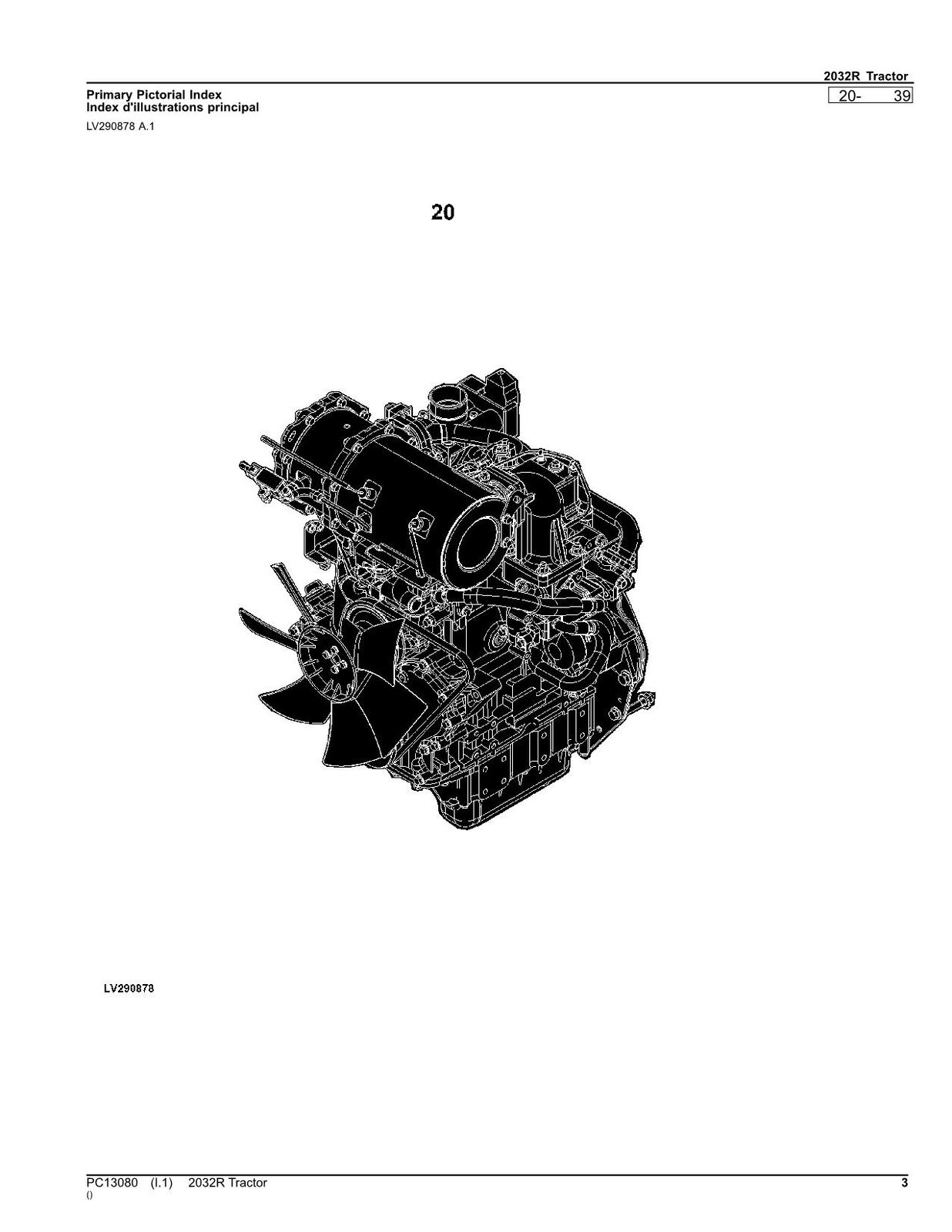 JOHN DEERE 2032R TRAKTOR ERSATZTEILKATALOGHANDBUCH #2 