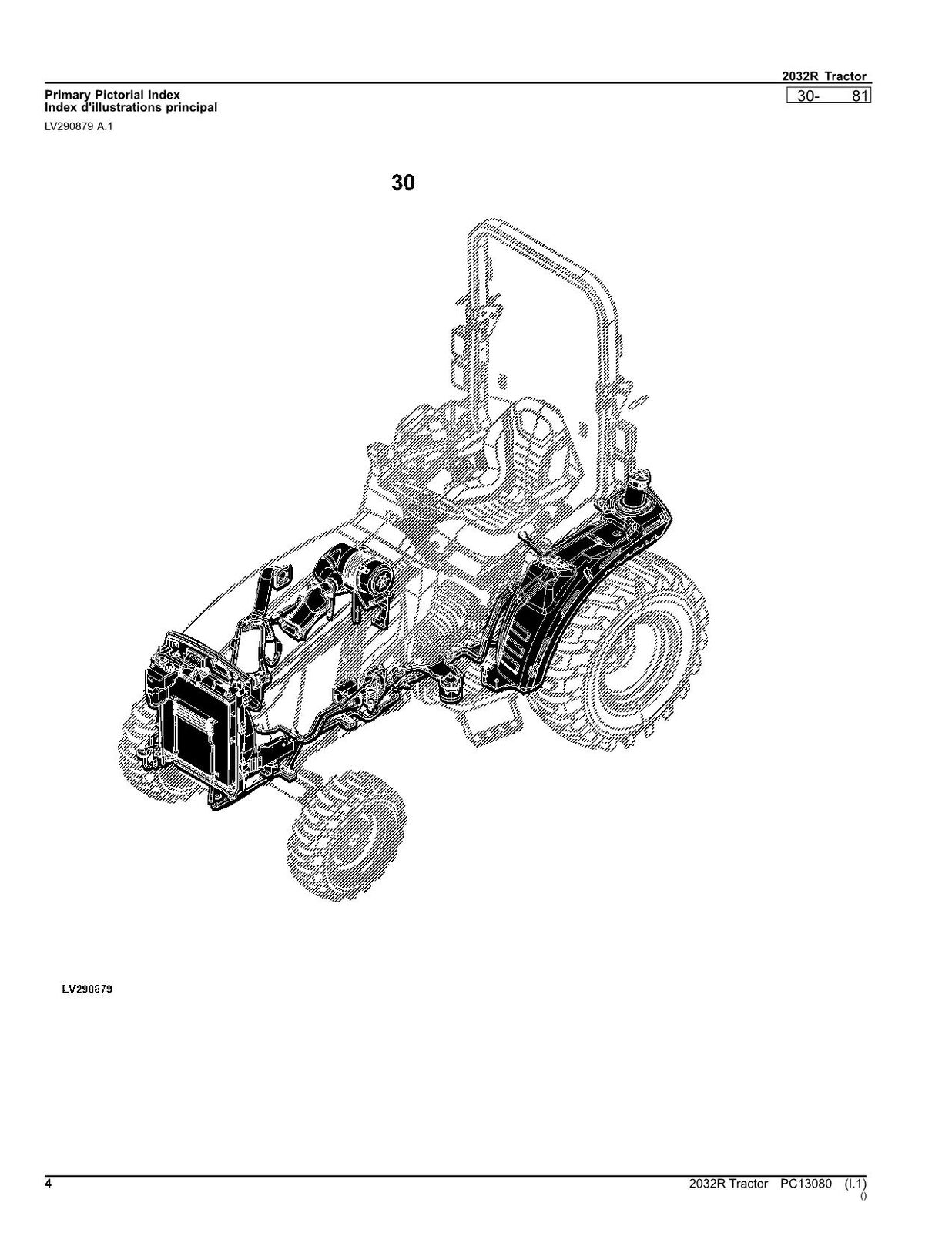 MANUEL DU CATALOGUE DES PIÈCES DU TRACTEUR JOHN DEERE 2032R #2 