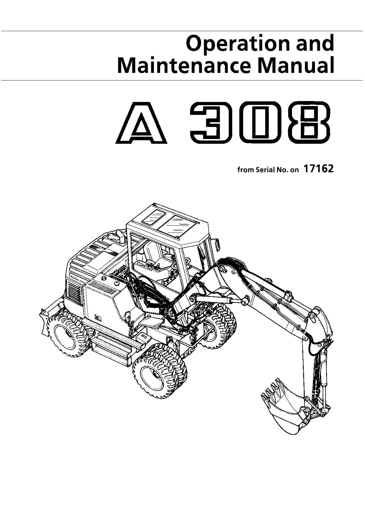 Manuel d'utilisation de la pelle Liebherr A308