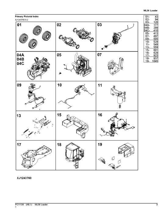 MANUEL DU CATALOGUE DES PIÈCES DU CHARGEUR JOHN DEERE WL56