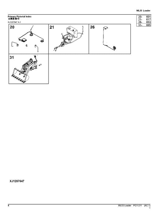 MANUEL DU CATALOGUE DES PIÈCES DU CHARGEUR JOHN DEERE WL53