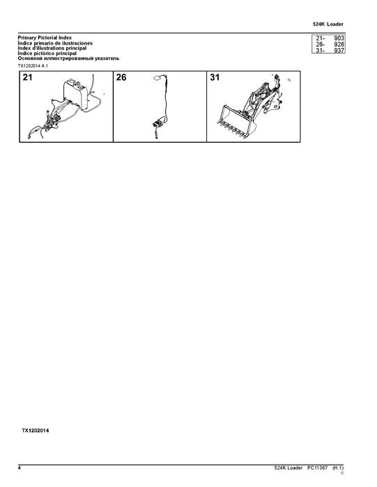 MANUEL DU CATALOGUE DES PIÈCES DE RECHANGE DU CHARGEUR JOHN DEERE 524K #3