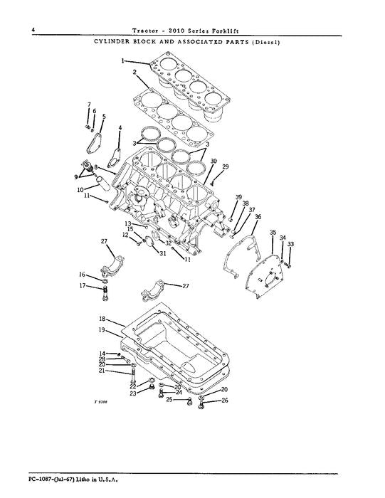 JOHN DEERE 2010 GABELSTAPLER-ERSATZTEILKATALOGHANDBUCH