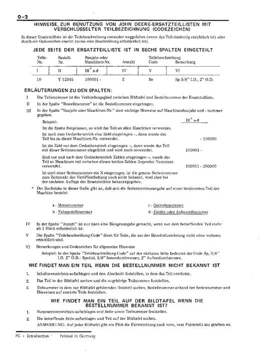 JOHN DEERE 34 44 45 EXCAVATOR PARTS CATALOG MANUAL PC3148