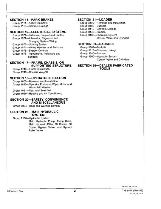 JOHN DEERE 710C BACKHOE REPAIR SERVICE MANUAL