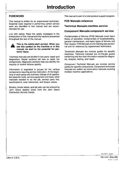 JOHN DEERE 710C BACKHOE REPAIR SERVICE MANUAL