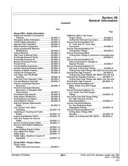 JONH DEERE 310SJ TMC 410J TMC BACKHOE LOADER REPAIR SERVICE MANUAL #1