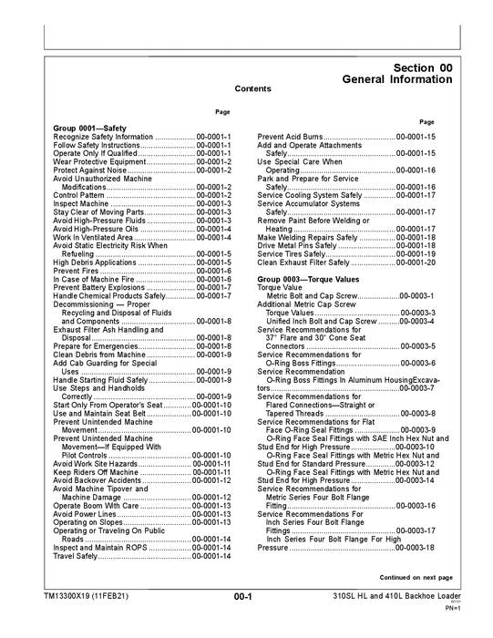 JONH DEERE 310SL HL 410L BACKHOE LOADER REPAIR SERVICE MANUAL #2