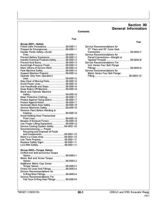 JOHN DEERE 600CLC 800C EXCAVATOR REPAIR SERVICE MANUAL