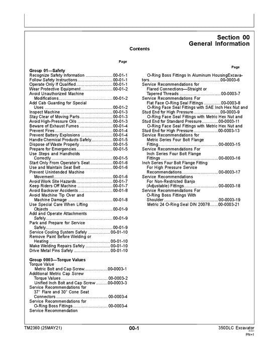 JOHN DEERE 75C BAGGER BAGGER REPARATUR-SERVICEHANDBUCH