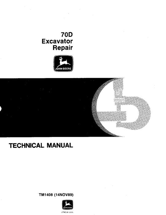 JOHN DEERE 70D EXCAVATOR REPAIR SERVICE MANUAL