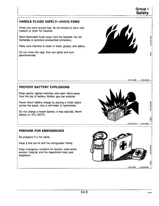 JOHN DEERE 495D EXCAVATOR REPAIR SERVICE TECHNICAL MANUAL TM1457