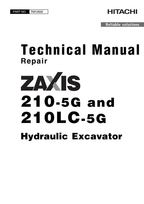 HITACHI ZAXIS 210LC-5G 210-5G BAGGER REPARATUR-SERVICEHANDBUCH