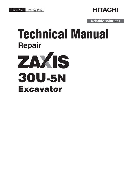 HITACHI ZAXIS 30U-5N BAGGER REPARATUR-SERVICEHANDBUCH