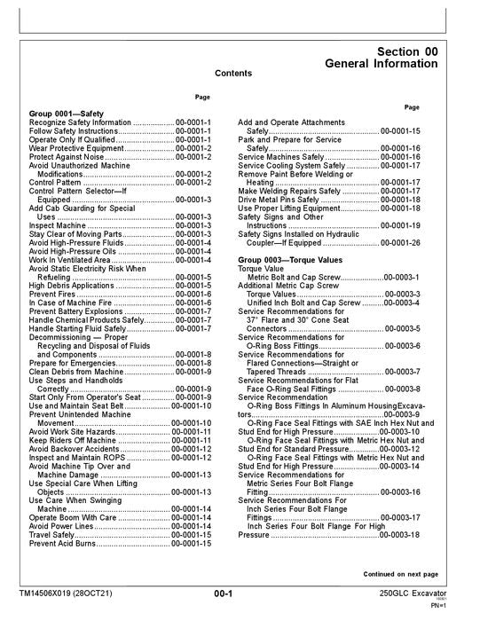 JOHN DEERE 250GLC E2 EXCAVATOR REPAIR SERVICE MANUAL #4