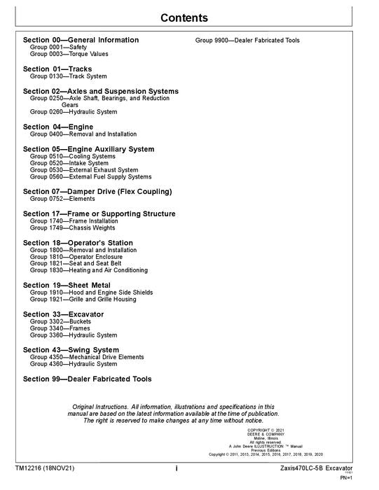 HITACHI ZAXIS 470LC-5B EXCAVATOR REPAIR SERVICE MANUAL