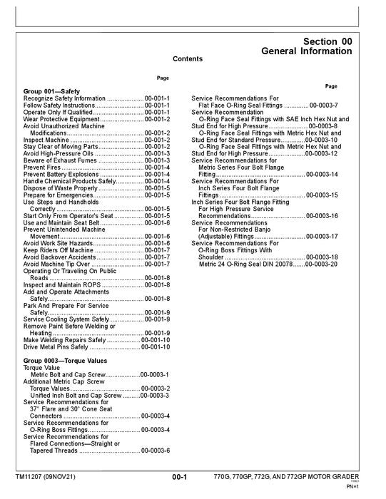 JOHN DEERE 670G 670GP 672G 672GP GRADER REPAIR SERVICE MANUAL —634753