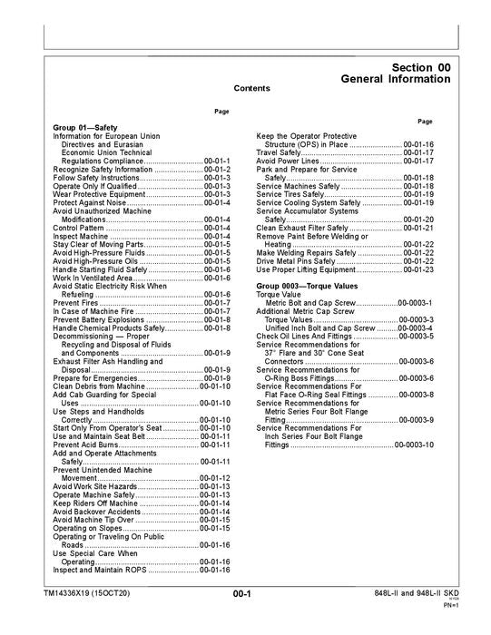 JOHN DEERE 848L-II 948L-II SKIDDER REPAIR SERVICE MANUAL #1