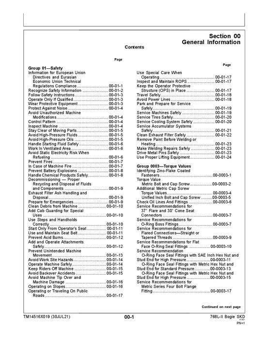 JOHN DEERE 768L-II SKIDDER REPARATUR-SERVICEHANDBUCH Nr. 2