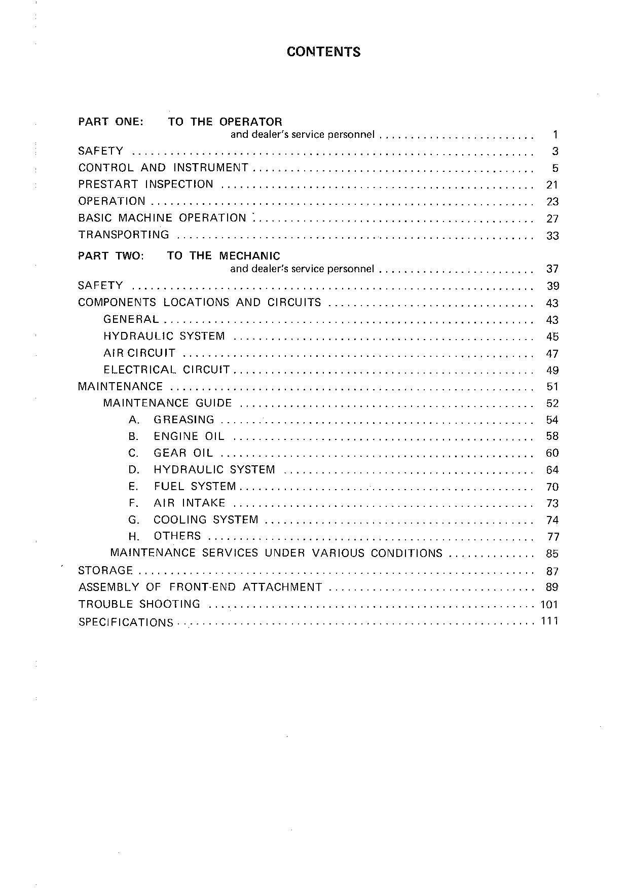 HITACHI UH083 UH083LC EXCAVATOR OPERATORS MANUAL