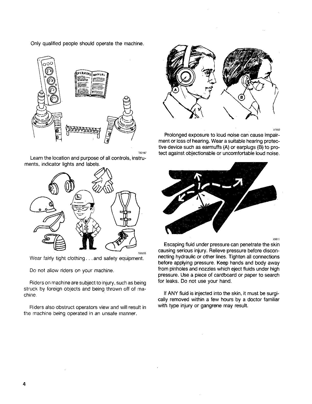 JOHN DEERE 990 EXCAVATOR OPERATORS MANUAL