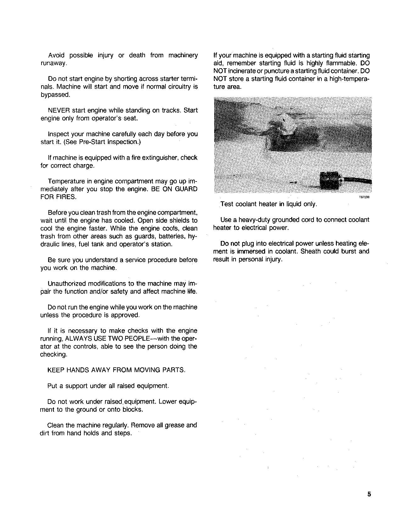 JOHN DEERE 990 EXCAVATOR OPERATORS MANUAL