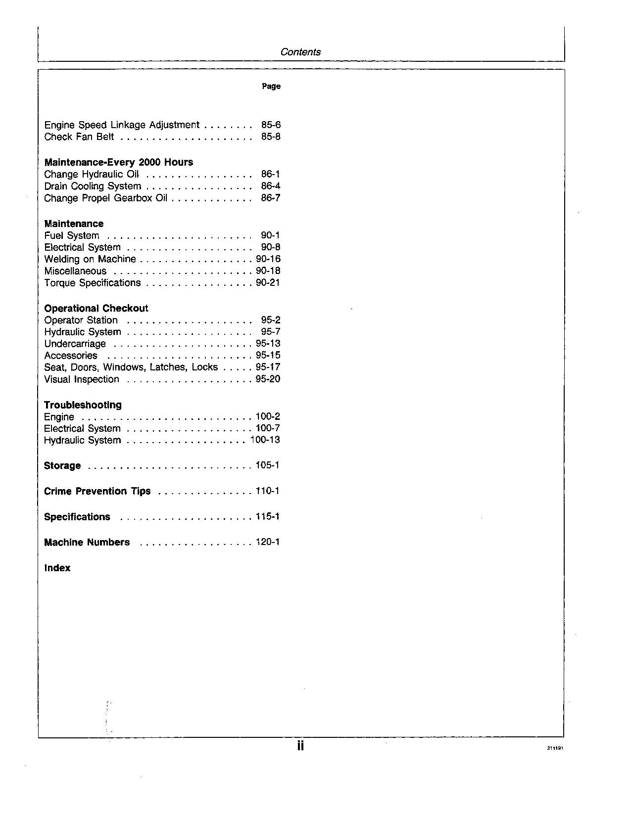 JOHN DEERE 490E EXCAVATOR OPERATORS MANUAL #1