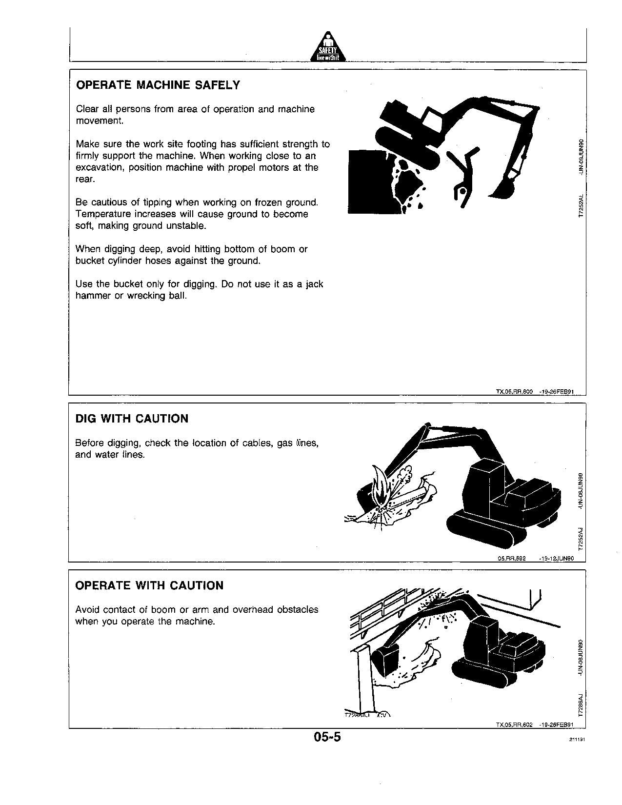 JOHN DEERE 490E EXCAVATOR OPERATORS MANUAL #1