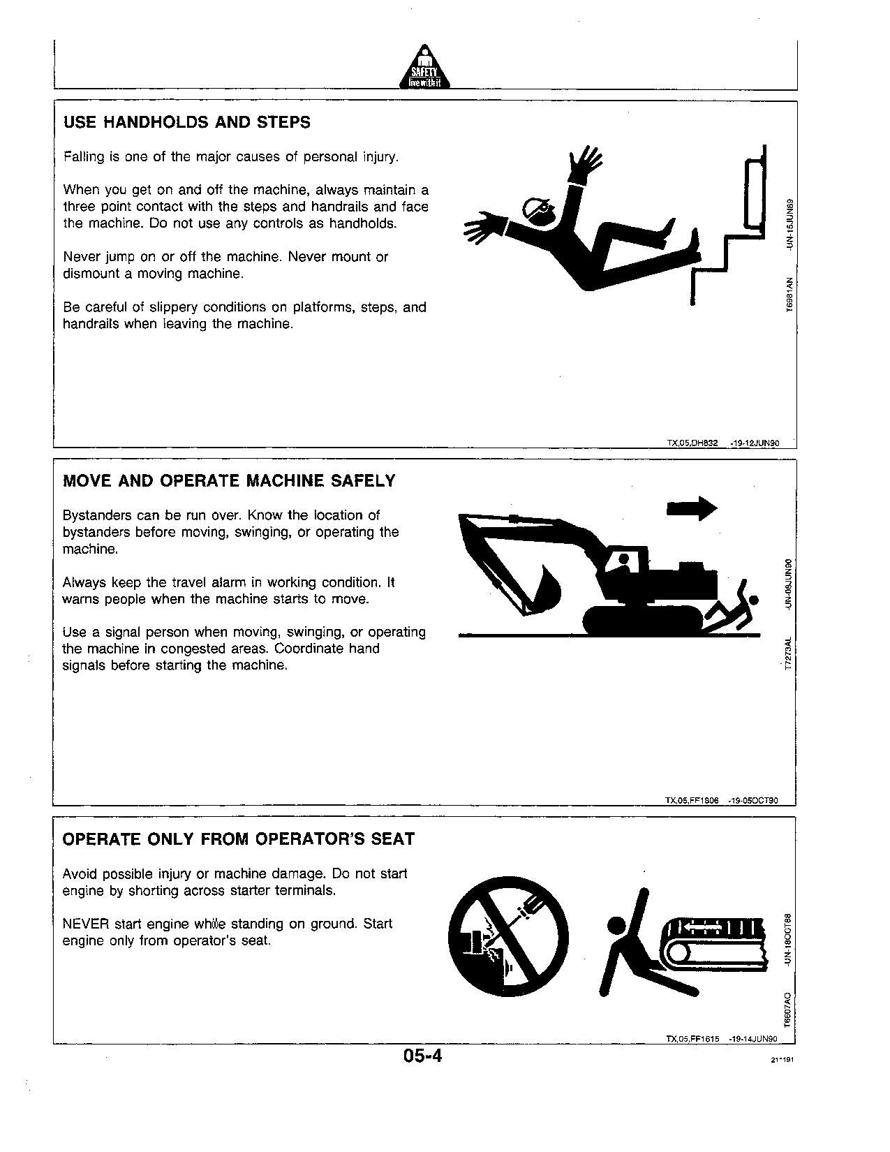 JOHN DEERE 490E EXCAVATOR OPERATORS MANUAL #1