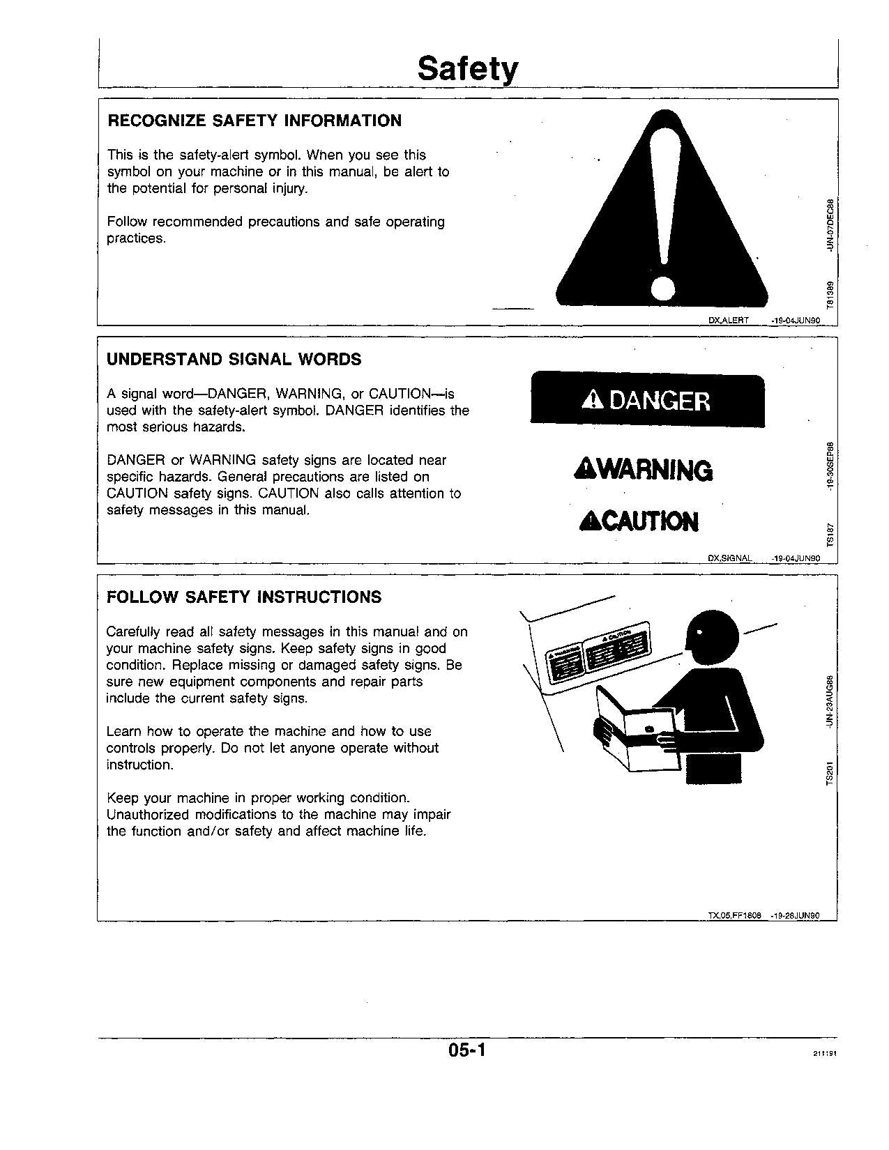 JOHN DEERE 490E EXCAVATOR OPERATORS MANUAL #1