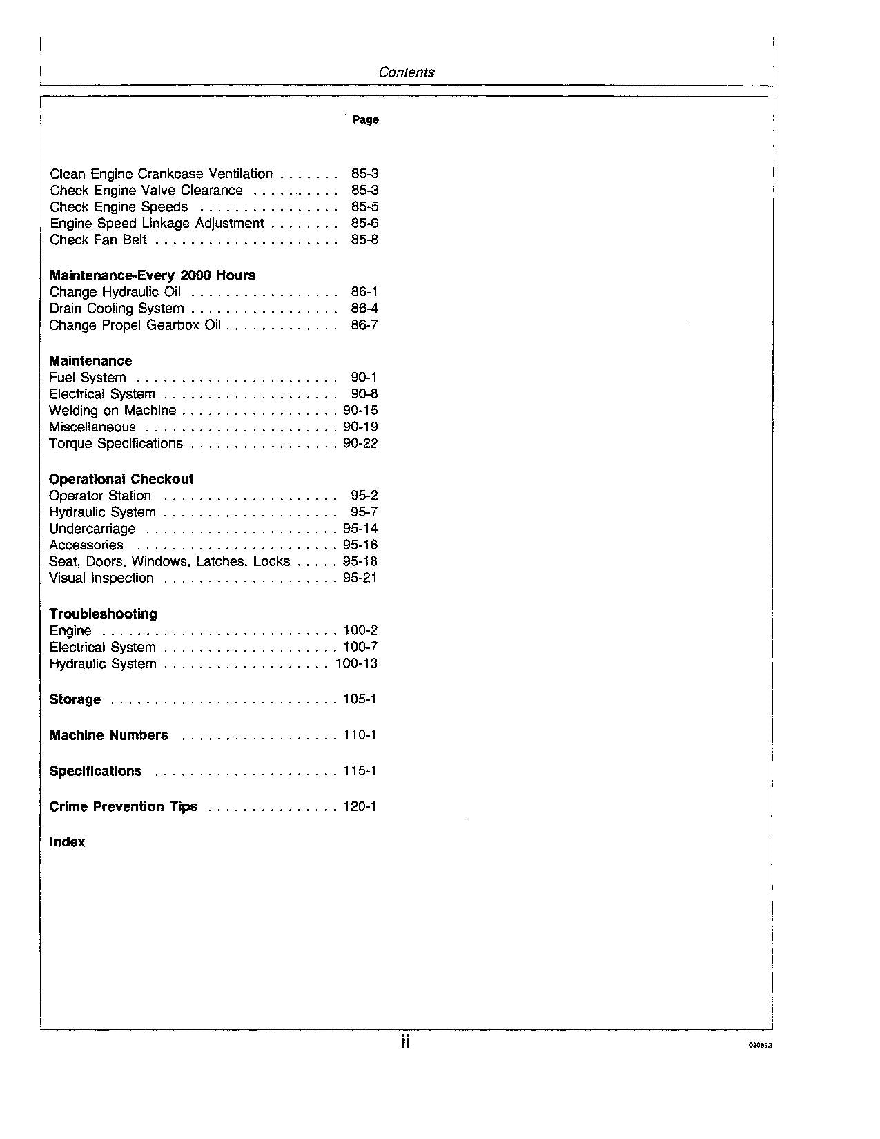 JOHN DEERE 790ELC EXCAVATOR OPERATORS MANUAL #1