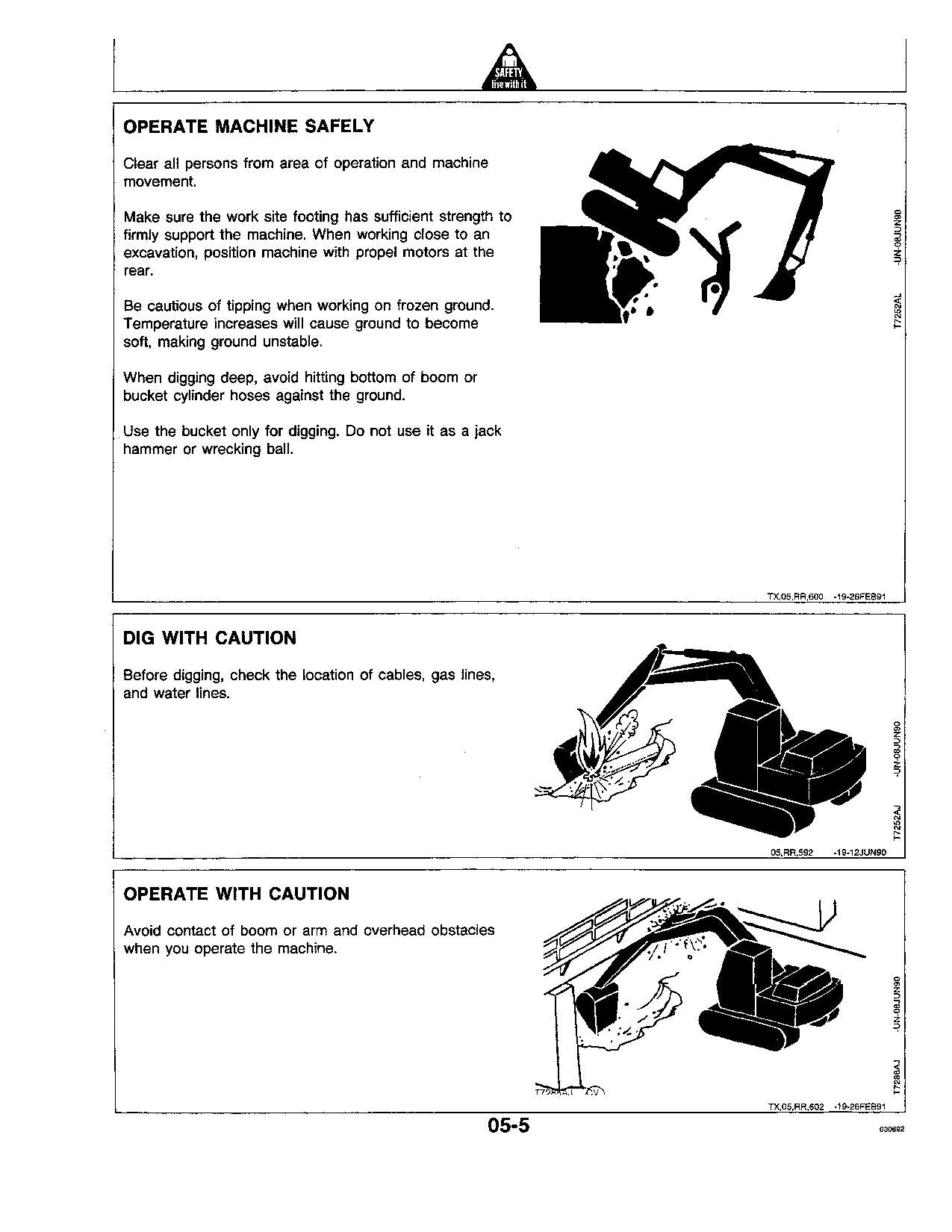 JOHN DEERE 790ELC EXCAVATOR OPERATORS MANUAL #1