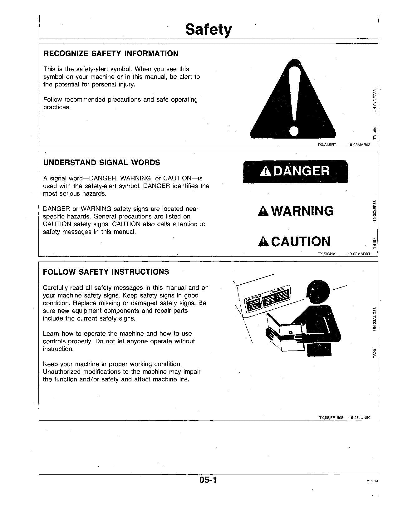 JOHN DEERE 490E EXCAVATOR OPERATORS MANUAL #2