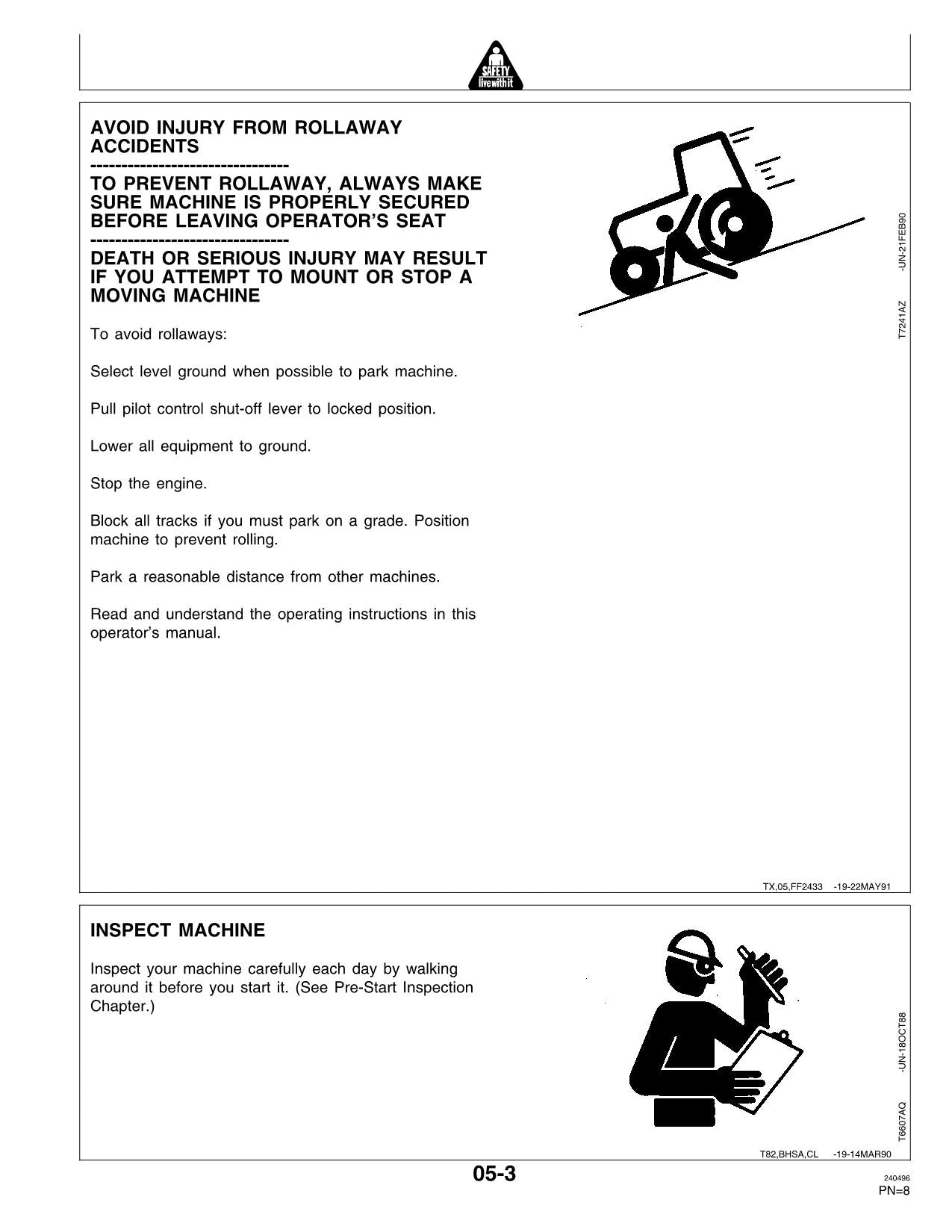 JOHN DEERE 790ELC EXCAVATOR OPERATORS MANUAL #2