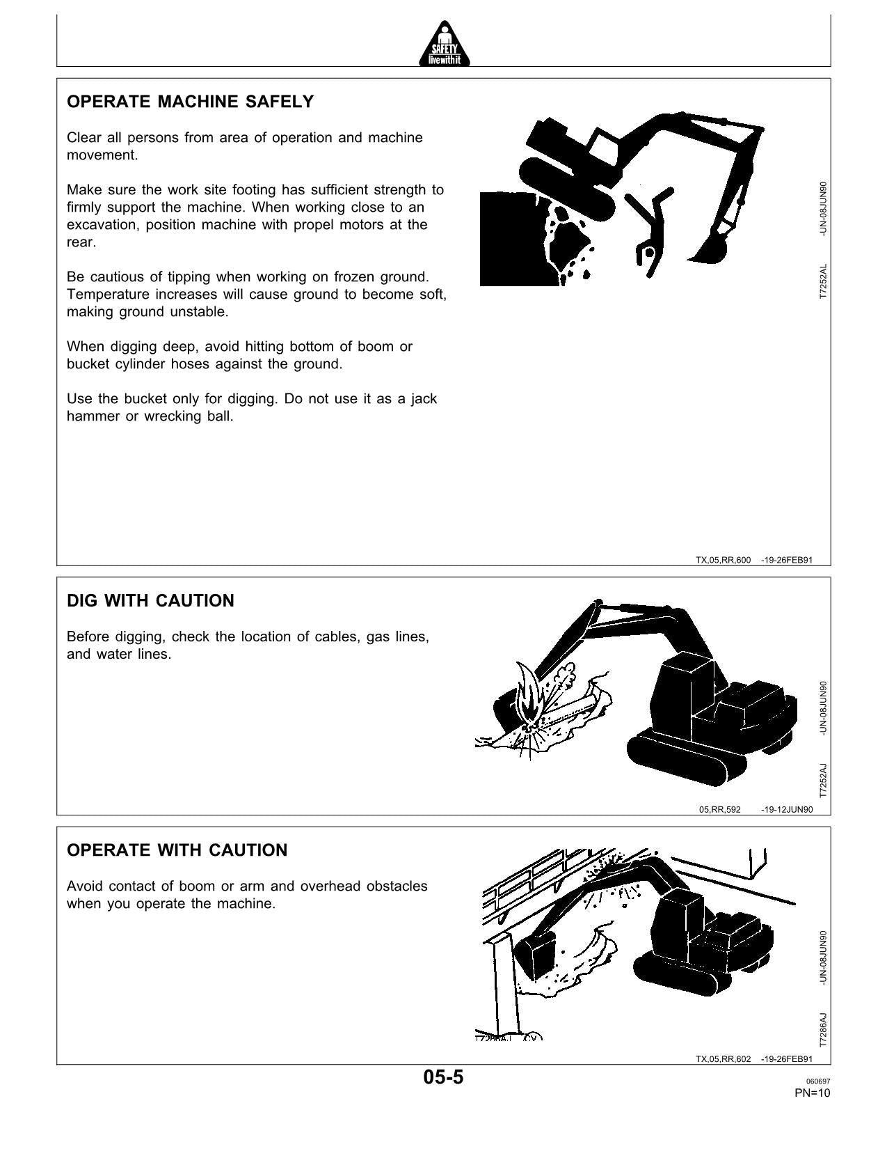 JOHN DEERE 690ELC 690E LC EXCAVATOR OPERATORS MANUAL #1