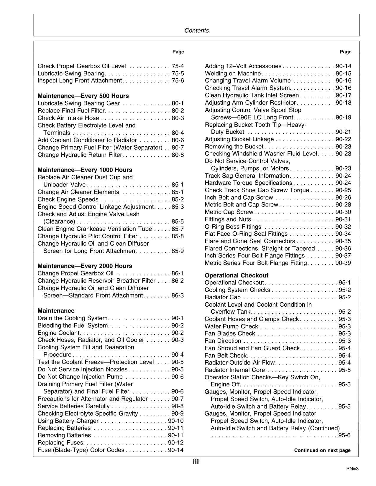 JOHN DEERE 690ELC 690E LC EXCAVATOR OPERATORS MANUAL #2