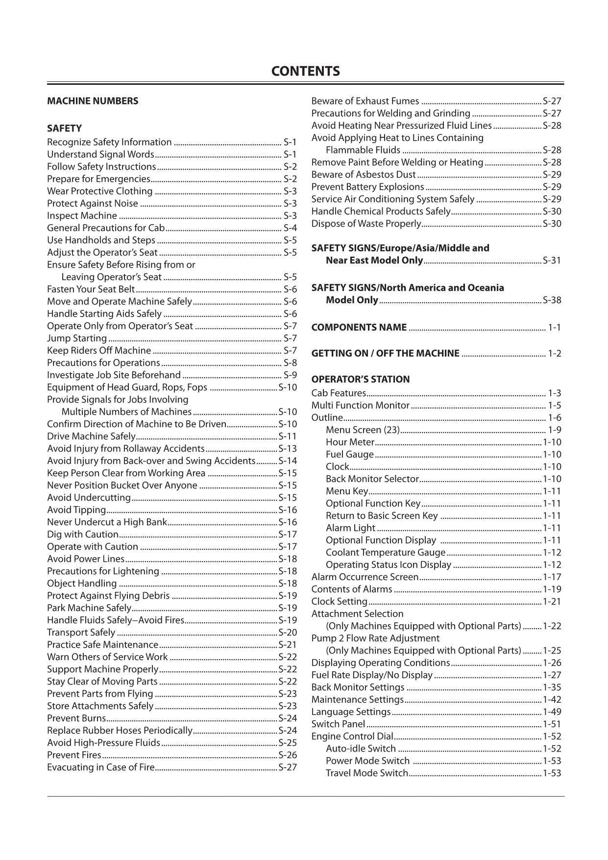 HITACHI ZAXIS ZX 650-3 650LC-3 EXCAVATOR OPERATORS MANUAL